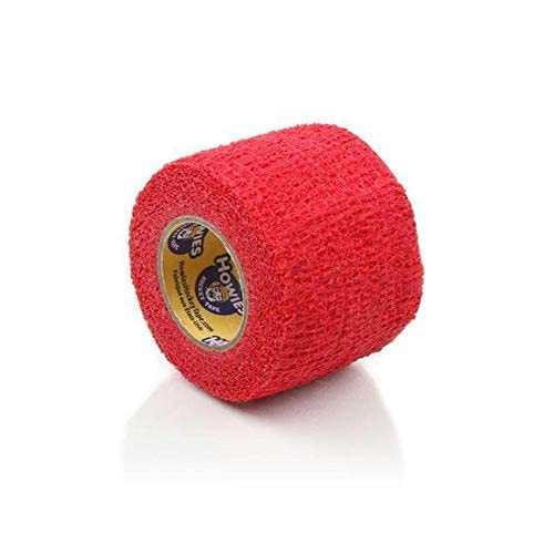 Howies Hockey Tape Stretchy Grip for Stick Tacky Cushion Stretchable Mesh Red