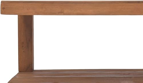 Miniatura 8 de Juego de mesa auxiliar, mesa auxiliar de tronco, adecuada para sala de estar, oficina, balcón, estudio, sala de estar familiar, 35.4 x 19.7 x 13.8