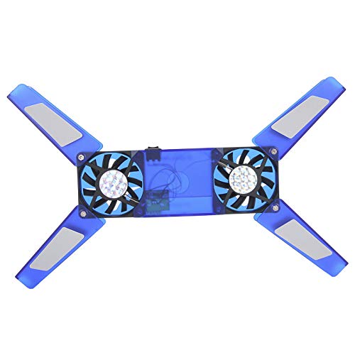 Base para portátil con doble ventilador, plegable y compacta miniatura 4