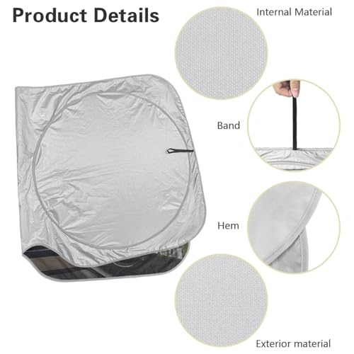 Image of Giraffe Car Sun Shade for Windshield Auto Sun Shades Foldable Automotive Interior Accessories for Sun Protection Protector Accessories for Car Truck SUV
