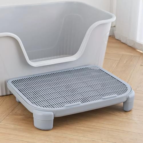 Image of Greywaterproof Cat Mat, 19.69 inchX15.95 inchX3.54 inch Litter Box Mat, Easy Clean, Non-Slip, Urine-Proof Kitty Litter Catcher Mat