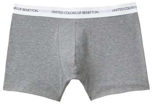 United Colors of Benetton Boxer 3OP82X00O Corti, Grigio, S Uomo