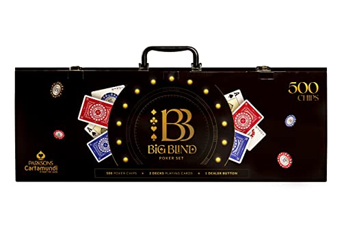 Image of Big Blind 500 Pieces Poker Chips Set for Adult