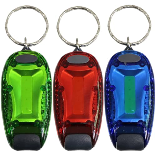 GRIRIW Luces LED Portátiles de Advertencia para Mochila 3 Piezas (rojo, Azul, Verde) Multifuncionales para Ciclismo, Correr y Actividades al Aire Libre, Luz de Seguridad Nocturna Anilla