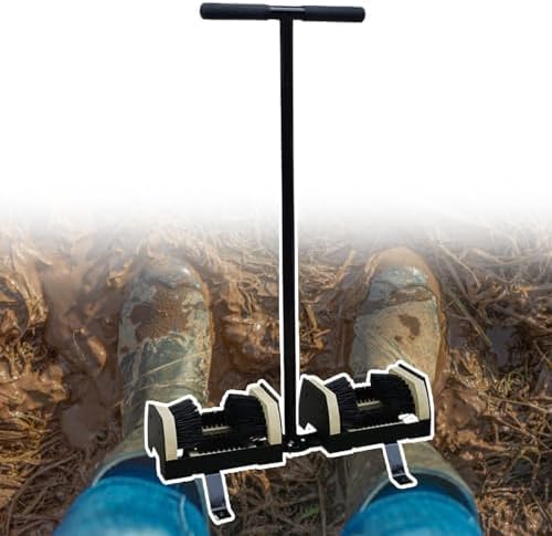 Boot Scraper with Double-Sided Stiff Bristles for Efficient Mud Removal - Ideal for Rain, Hiking, Football, Farms, and Garden Entrances