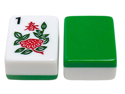 Set clásico de Mahjong con dados y estuche de aluminio miniatura 6