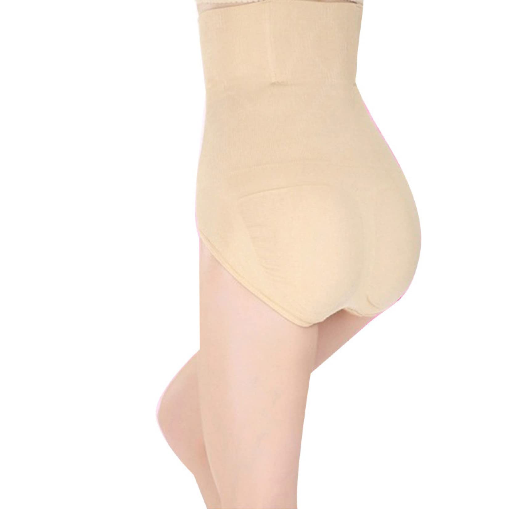 Bragas Moldeadoras de glúteos sin Costuras para Mujer, Bragas Moldeadoras de Cintura Alta con Control de Abdomen (Piel M)