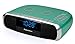 Studebaker Workstaton HiFi Music System with Bluetooth, FM Radio, CD, and Qi Wireless Charging Station (Teal)