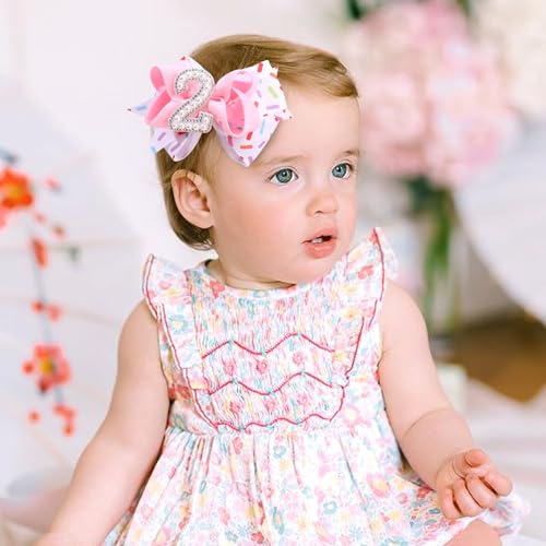 Juego de 2 pinzas para cabello bebé niñas cumpleaños miniatura 6