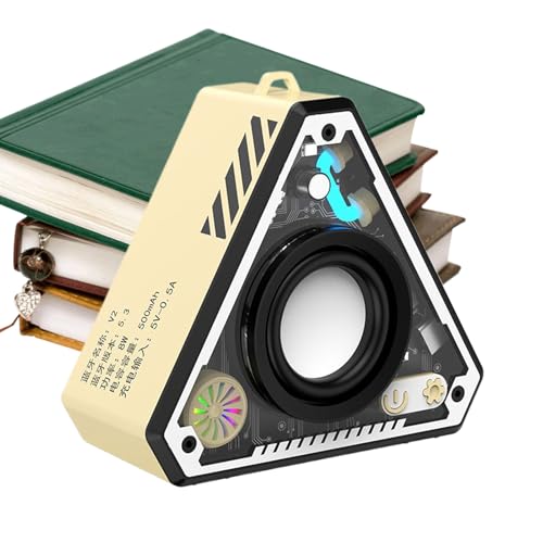 Altavoz Portátil | Subwoofer Inalámbrico Portátil - Equipo de Sonido Estéreo con Grave Amplificado Recargable para Viajes, Ducha y Gimnasio