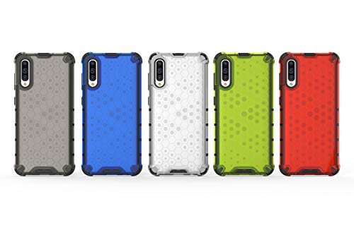 Image of Glasgow | for Samsung Galaxy A50 Honeycomb Pattern Back Case Cover for Samsung Galaxy A50 with 4 Bumper Corners and Military Grade Protection - Black