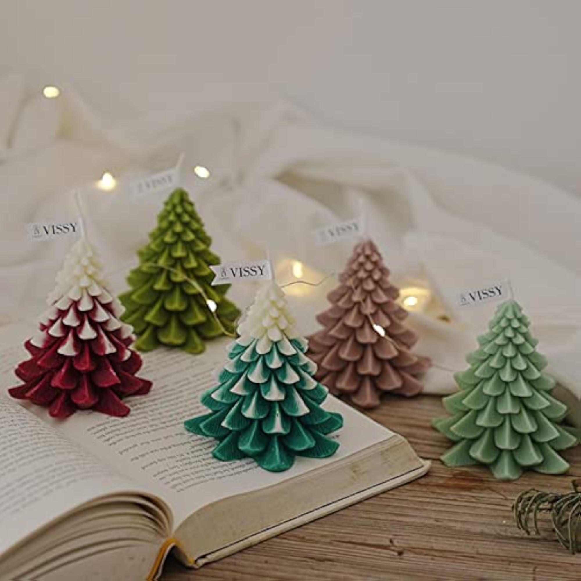 Christmas Tree Wax Scented Candle Home Decor