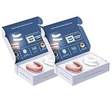 YUPZAR 2 Satz Silikon Zahnprothese-Set -Lächeln-Kunstzähnen,Erhöht das Selbstvertrauen,leicht zu Tragen,Natürlich Anmutend, Unisex