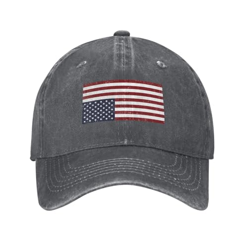 Upside Down America in Distress Trucker Hat Mens Vintage Cotton Washed Baseball Caps Outdoor Beach Golf Hats Deep Heather