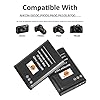 DSTE 2pcs Ricaricabile Li-ion Batteria + USB Dual Caricatore Compatibile per EN-EL23 ENEL23 Nikon Coolpix P600 S810c P900S Digital Fotocamera #2