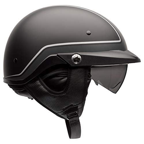 Bell Pit Boss Open-Face Motorcycle Helmet (Pin Black/Grey, X-Large/XX-Large)