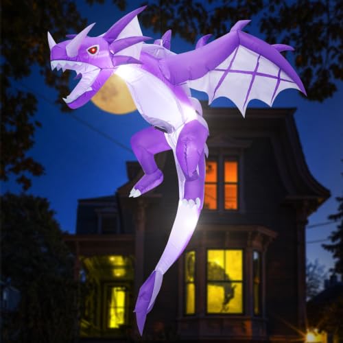 Aufblasbarer fliegender Halloween-Drache mit LEDs – Bild 7