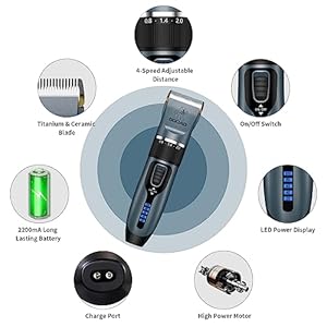 Cat Clippers for Matted Hair, Cat Grooming Kit, Cordless Cat Shaver for Long Hair, Low Noise Paw Trimmer, Cat Hair Trimmer for Grooming,Quiet Pet Hair Clippers Tools for Cats Dogs (Blue) Cat Clippers for Matted Hair, Cat Grooming Kit, Cordless Cat Shaver for Long Hair, Low Noise Paw Trimmer, Cat Hair Trimmer for Grooming,Quiet Pet Hair Clippers Tools for Cats Dogs (Blue)