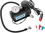 Compressor de Ar Portátil 12V Automotivo Potência 50W Pressão Máx. 300 PSI Vazão 20L/min Encaixe no Acendedor de Cigarro do Carro