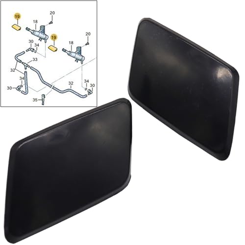 Cache buse de lavage d'eau de phare Skoda Octavia 1Z0955109 compatible auto 2004-2013