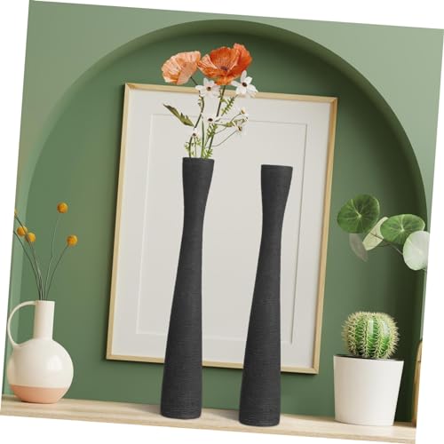 Vase en céramique élégant pour intérieur lot de 2 pour une ambiance bureau zen
