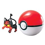 TOMY Pokémon Clip n Carry Pok Ball, Litten and Poké Ball