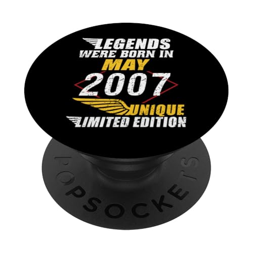 Cumpleaños Mayo 2007 Edición Limitada Regalo Legend May PopSockets PopGrip Intercambiable