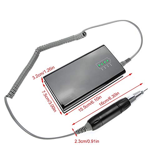 30000Rpm Electric Nail File Drill,Cordless Rechargeable Hanging Nail Art Polisher Portable Grinder Pedicure Manicure Kit Nail Art Equipment #TOP6