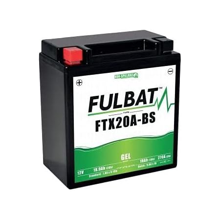 Batería de Gel Fulbat FHD20HL-BS 12V-20Ah Sin Mantenimiento Pre Cargada