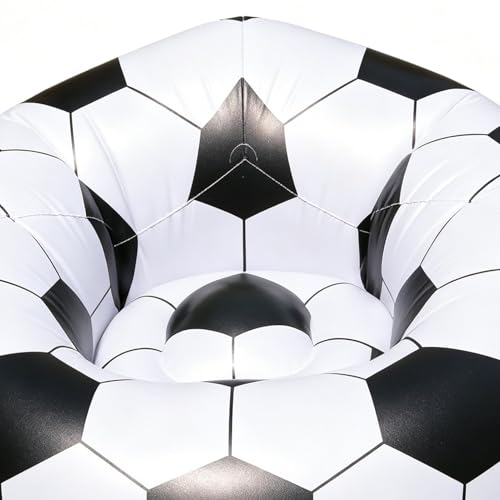 Sofá inflable de 72 pulgadas con respaldo ergonómico y válvula hermética 8