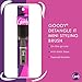 Goody Mini Styling Brush with Rubber Base - Detangler Brush For Quick Touch-Ups Throughout The Day for All Hair Types - Pain-Free Hair Accessories for Women, Men, Boys, and Girls