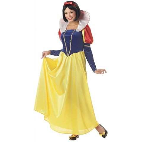 California Costumes 00961-Blue/Yellow-Medium Snow White Adult-sized Costume, Multicoloured, Medium Cover