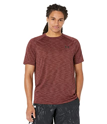 T-shirt Under Armour Tech 2.0 en tissu premium texturé rouge chestnut taille LG