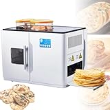 GwlThixion Totalmente Automático Roti Maker, para Tortillas Y Panqueques con Bandeja Descarga, Máquina Automática para Hacer Roti Chapati, con Un Solo Botón Pantalla Táctil Inteligente