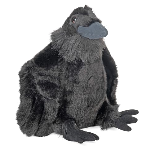 Wild Republic Raven Plush, Cuddlekins, Stuffed Animal, Soft Toy, Gifts for Kids, 12 Inches