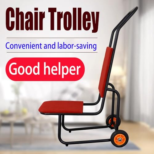 Handelsstuhl Dolly Cart Heavy Duty Stapelwagen für Kunststoff Holz Stühle Lagerung Umzug Transport Lager Restaurant