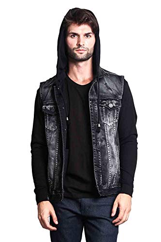 Image of VICTORIOUS Rocker Denim Jean Vest Jacket