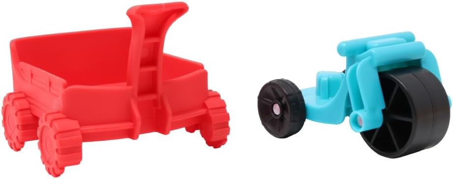 Replacement Parts for Collectible Fisher-Price Little People Family School Playset GLT76 - Replacement Set of Wagon and Trike