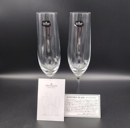 ボヘミアングラス ペアシャンパングラス190ml