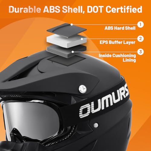 OUMURS Dirt Bike Helmet Kit