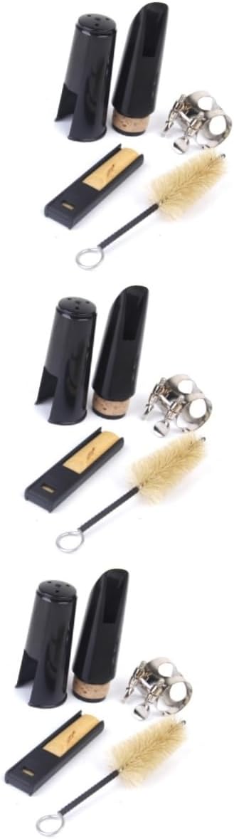 FAVOMOTO 3pcs Clarinet Cleaning Brush Mouthpiece Cleaner and Accessories Lightweight Portable Black for Clarinet Maintenance and Care