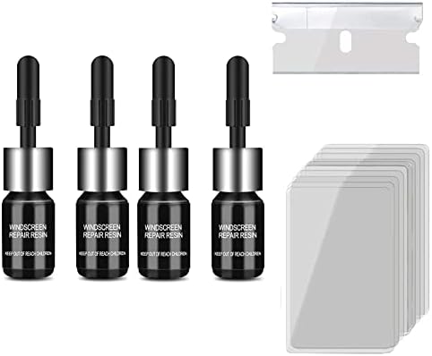 LARDERGO Car Windshield Crack Repair Kit, 4PCS Automotive Glass Nano Repair for Car, Window Glass Liquid Repair Set, Crack Repairing for Car