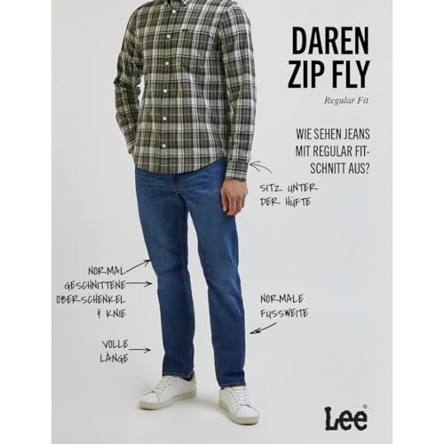 LEE - Jeans Herren - Regular Straight Fit - Daren Zip Fly - On The Road – Ansicht 4