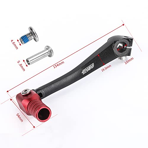 Rutu Cnc Gear Shift Lever Folding Shifter Lever With L-Wrench - Shifting Lever For Xr50 Crf50 50Cc 70Cc 90Cc 110Cc 125Cc Dirt Bike Dual Pit Bike - 6061 Aviation Aluminum Bike Gear Shifter Black-Green #TOP1