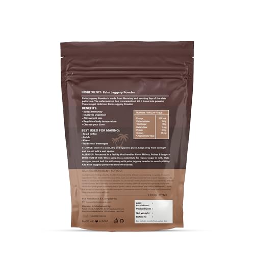 Image of Food Mynk Palm Jaggery Powder (1Kg) | Palm Sugar | Palm Jaggery Powder | Karupatti | Thati Bellam (1Kg)