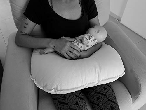 Almofada Amamentação FLORAL COM FUNDO AZUL CLARO - SUPER FIRME!