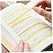 STOBOK Portable Transparent Highlight Strips Thin Note Page Markers for Easy Sentence Highlighting School Supply for Students and Teachers for Note Organization