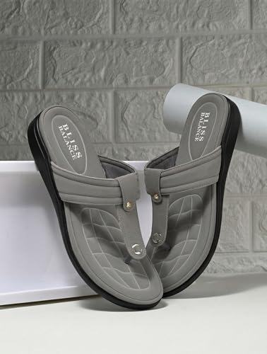 Image of Extra Soft Women's Comfortable Highcushioned Doctor Slippers|Flip-Flops Fashionable Casual & Stylish|Lightweight & Breathable Chappals|Outdoor Sandals Ladies&GirlsBB928