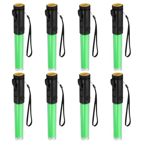 Linterna LED de control de tráfico aéreo PATIKIL con clip lateral y tres modos de destello verde