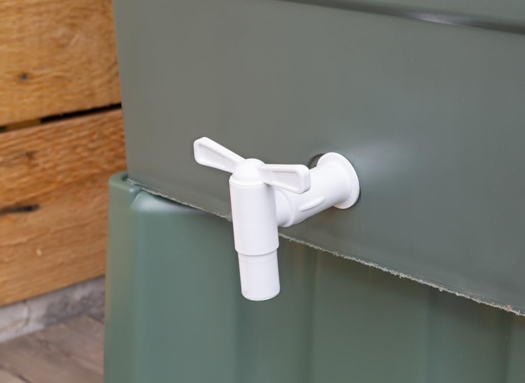 Robinet de cuve plastique 1/4 tour puisage Blanc